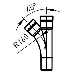 allaway 45° Abzweig Ø 44 mm