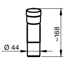 allaway 15° Bogen Ø 44 mm