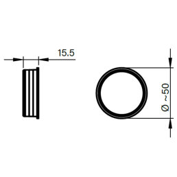 allaway Dichtung für Saugleitung und Bogen - Ø 44 mm