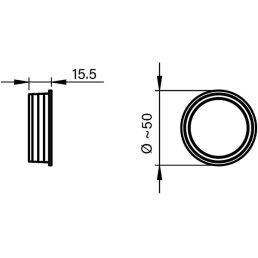 allaway Adaptermuffe 44/50 mm