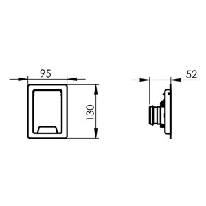 allaway RST Saugdose - Edelstahl (Chrom) mit Schloss