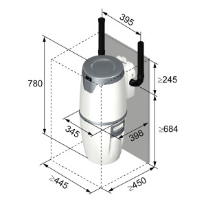 allaway Zentralstaubsauger Z45