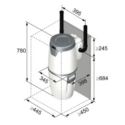 allaway Zentralstaubsauger Z45
